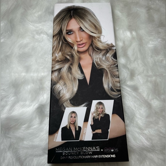 MEGAN'S MCKENNA’S BOUNCY BLOW HD FIBRE HAIR EXTENSIONS-14" & 22" Fudge Brownie - Picture 1 of 7